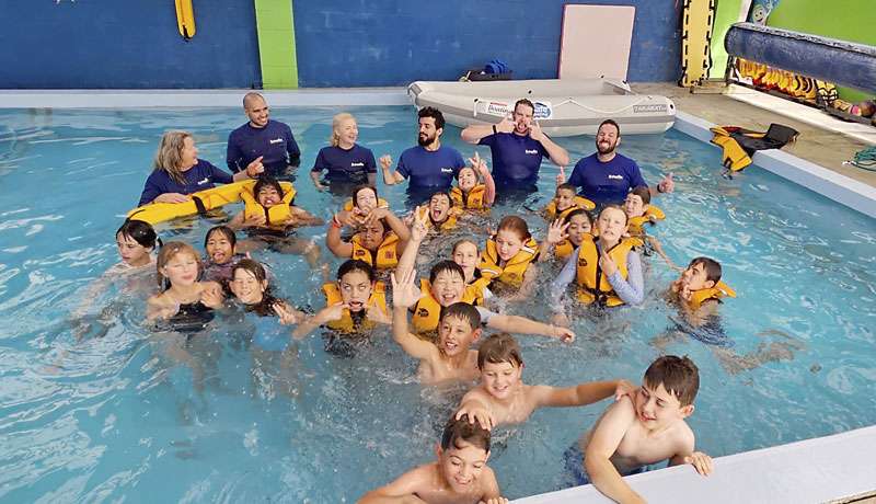 Learn to swim team at Swimsation Swim School, West Auckland, NZ